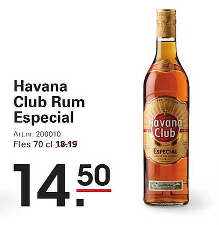 Havana Club Rum Especial