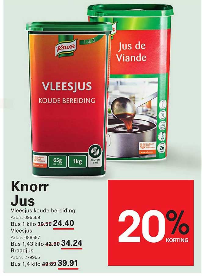 Knorr Jus Vleesjus koude bereiding