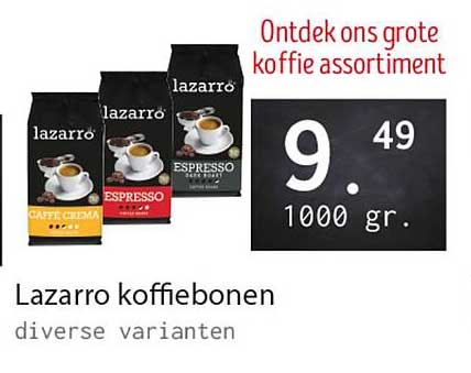 Lazarro koffiebonen