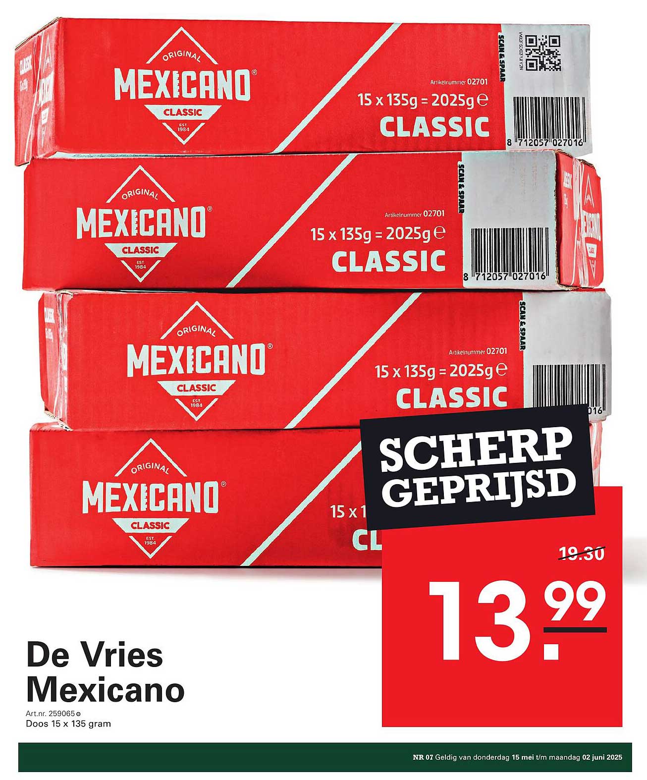 Mexicano Classic 15 x 135g