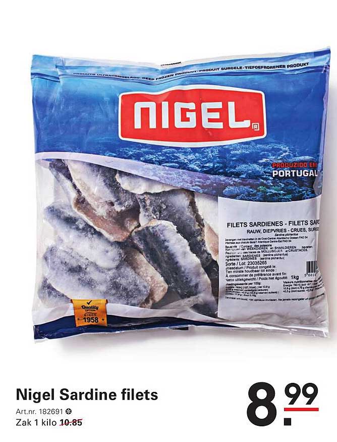 Nigel Sardine filets