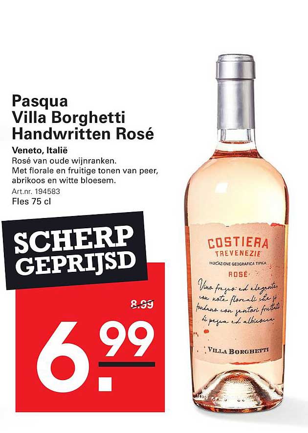 Pasqua Villa Borghetti Handwritten Rosé