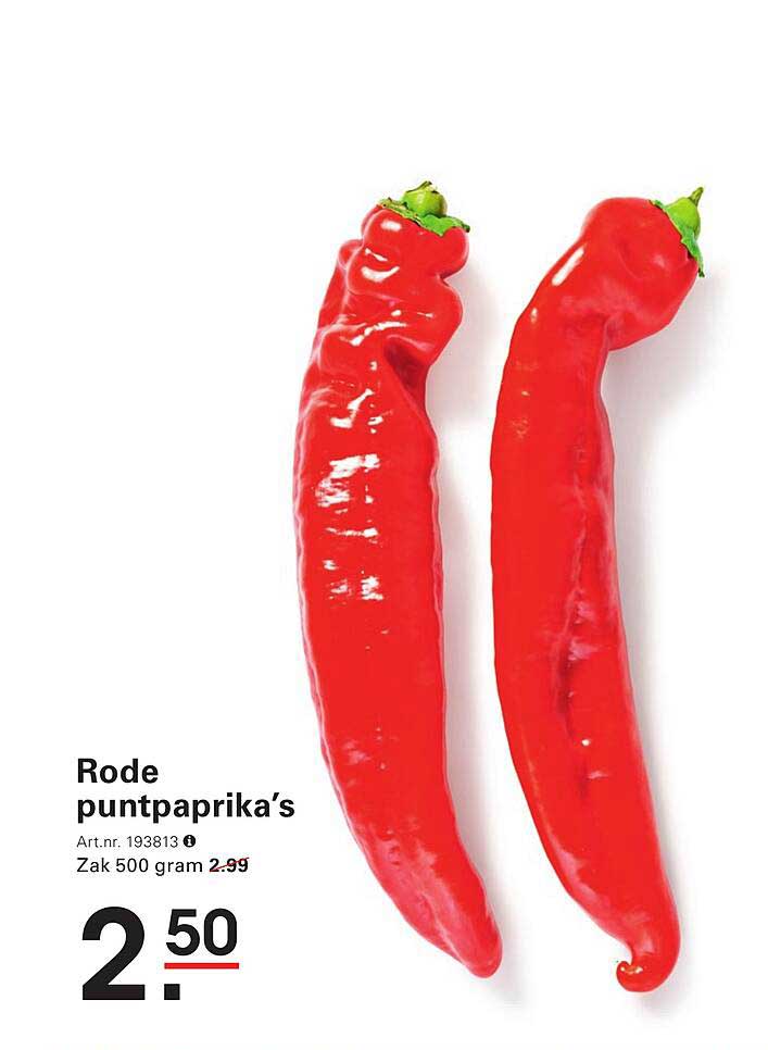Rode puntpaprika's