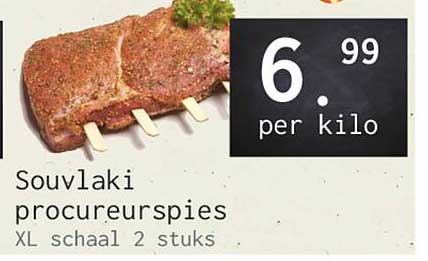 Souvlaki procureurspies XL schaal 2 stuks
