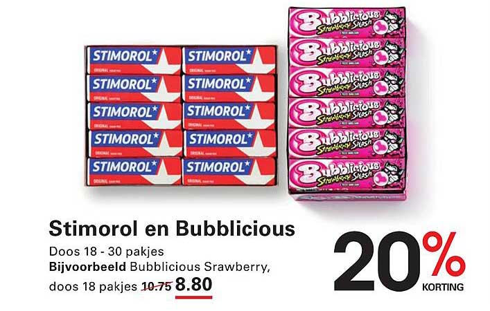 Stimorol en Bubblicious