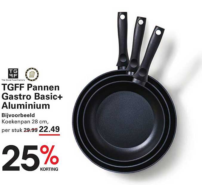 TGFF Pannen Gastro Basic+ Aluminium