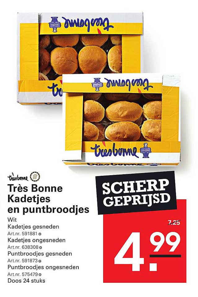 Très Bonne Kadetjes en puntbroodjes