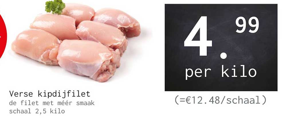 Verse kipdijfilet de filet met méér smaak schaal 2,5 kilo