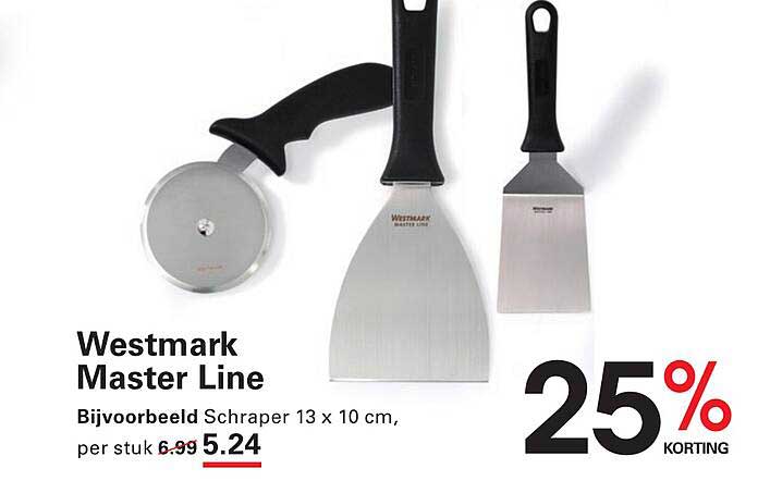 Westmark Master Line Bijvoorbeeld Schraper 13 x 10 cm, per stuk