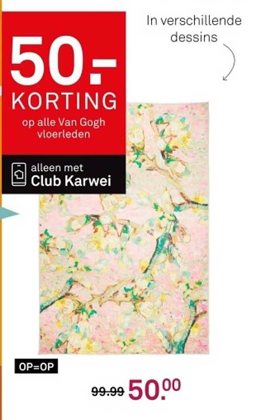 50-KORTING op alle Van Gogh vloerlenden
