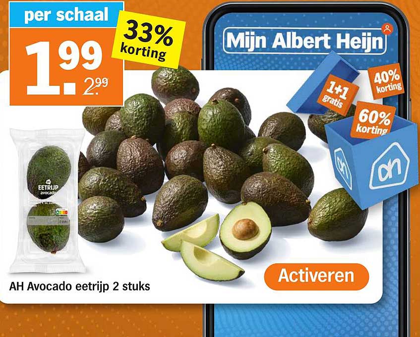 AH Avocado eetrijp 2 stuks
