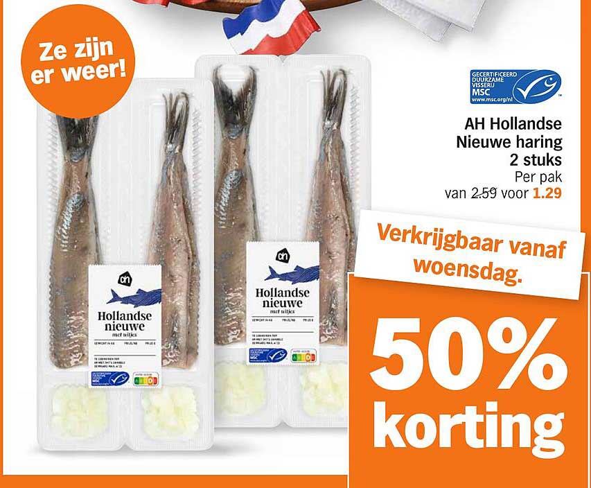 AH Hollandsche Nieuwe haring 2 stuks