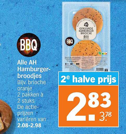 Alle AH Hamburger-broodjes