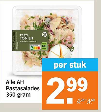 Alle AH Pastasalades 350 gram