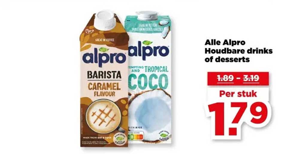 Alle Alpro Houdbare drinks of desserts