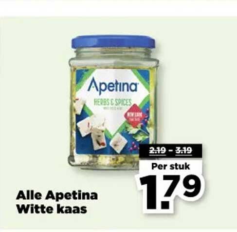 Alle Apetina Witte kaas