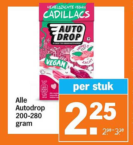 Alle Autodrop 200-280 gram