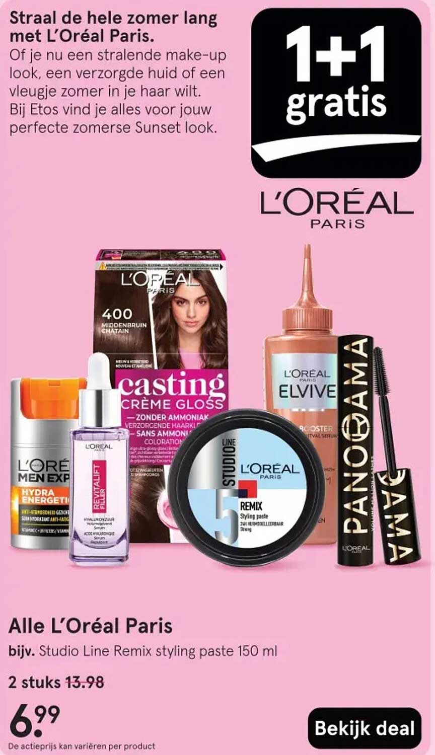 Alle L'Oréal Paris bijv. Studio Line Remix styling paste 150 ml