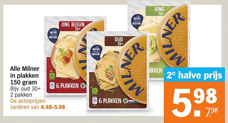 Alle Milner in plakken 150 gram