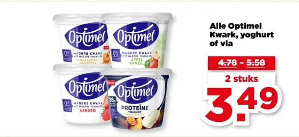 Alle Optimel Kwark, yoghurt of vla