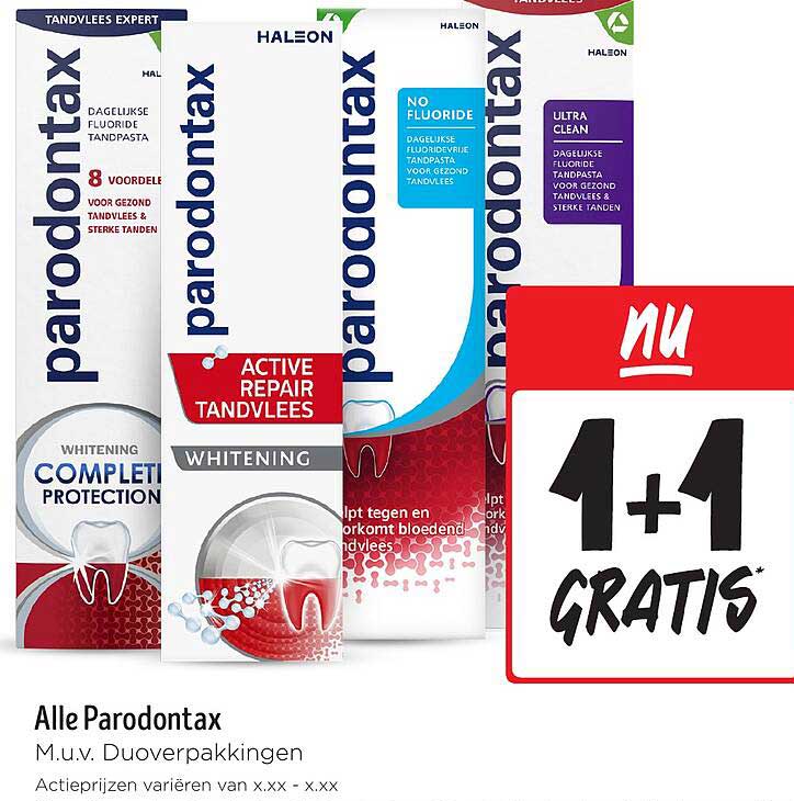 Alle Parodontax M.u.v. Duoverpakkingen
