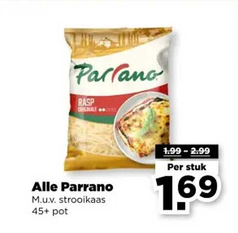 Alle Parrano M.u.v. strooikaas 45+ pot