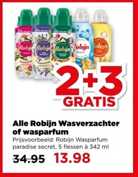 Alle Robijn Wasverzachter of wasparfum