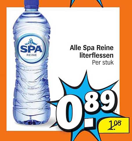 Alle Spa Reine literflessen