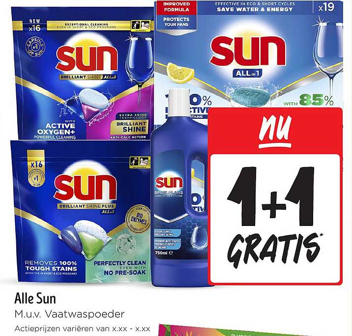 Alle Sun M.u.v. Vaatwaspoeder