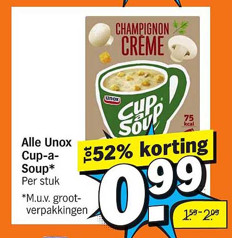 Alle Unox Cup-a-Soup*
