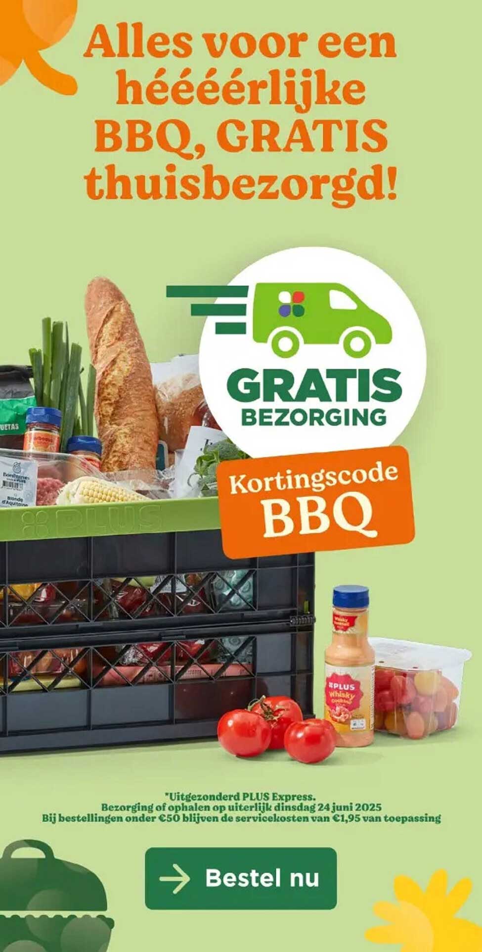 Alles voor een hééérlijke BBQ, GRATIS thuisbezorgd!