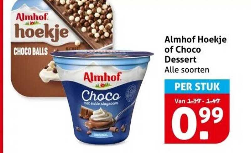 Almhof Hoekje of Choco Dessert