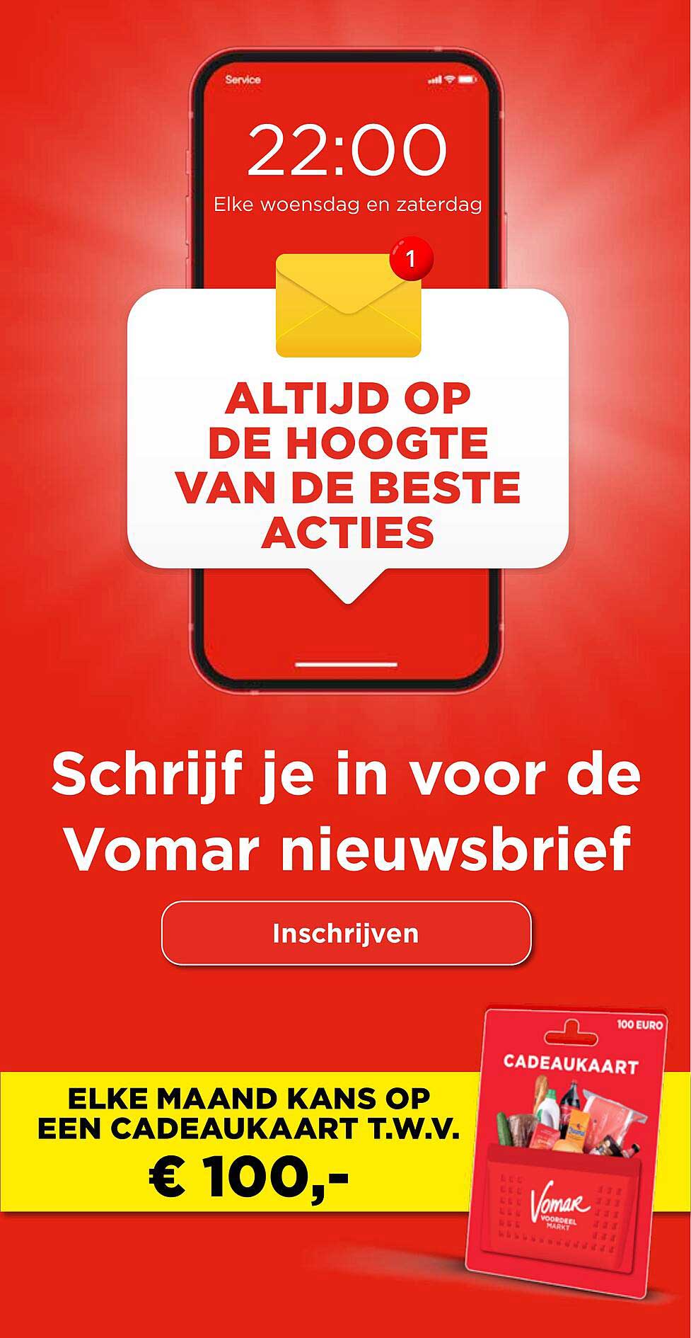 ALTIJD OP DE HOOGTE VAN DE BESTE ACTIES