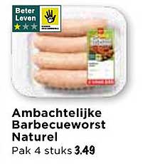Ambachtelijke Barbecueworst Naturel