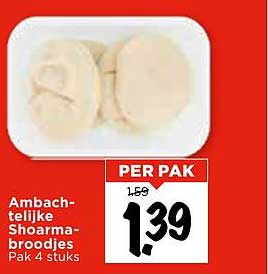 Ambachtelijke Shoarmabroodjes Pak 4 stuks