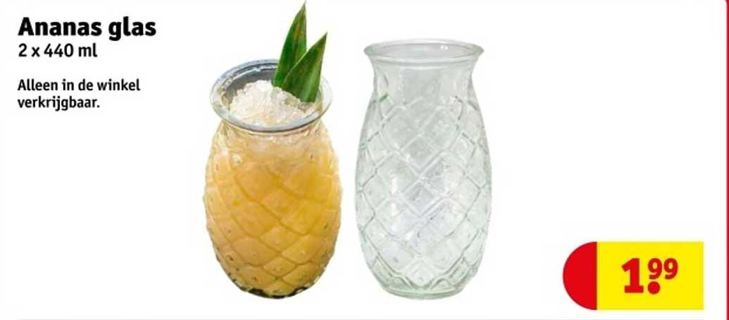 Ananas glas 2 x 440 ml