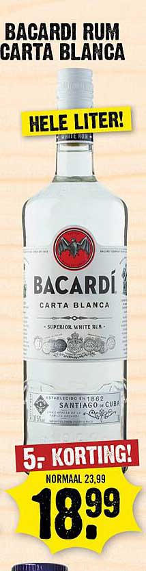 Bacardi Rum Carta Blanca