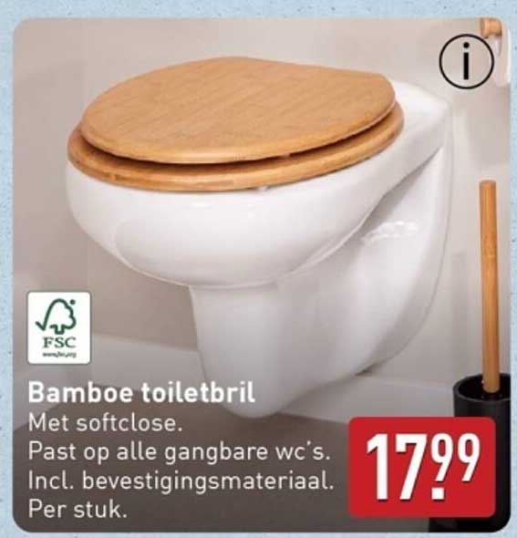 Bamboe toiletbril