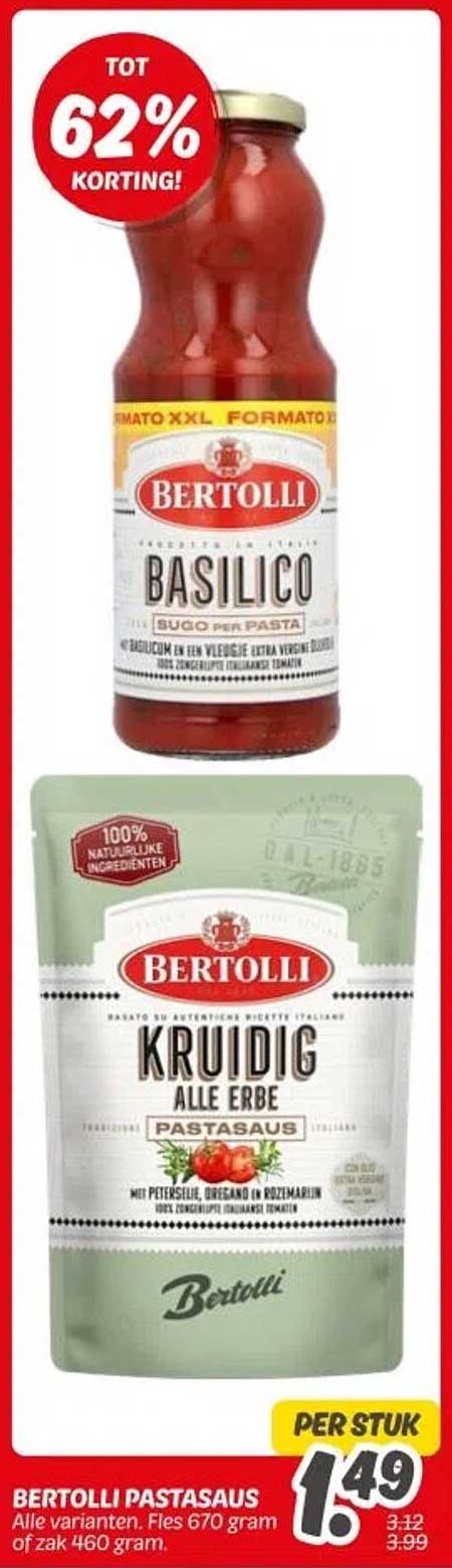 BERTOLLI PASTASAUS 1,49