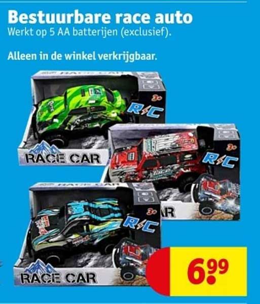 Bestuurbare race auto