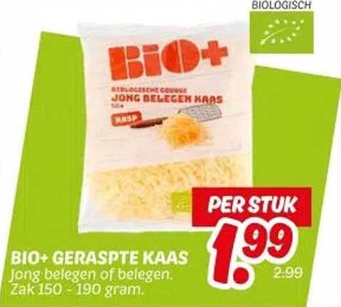 BIO+ Geraspte Kaas