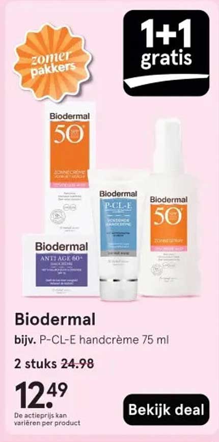 Biodermal bijv. P-CL-E handcrème 75 ml