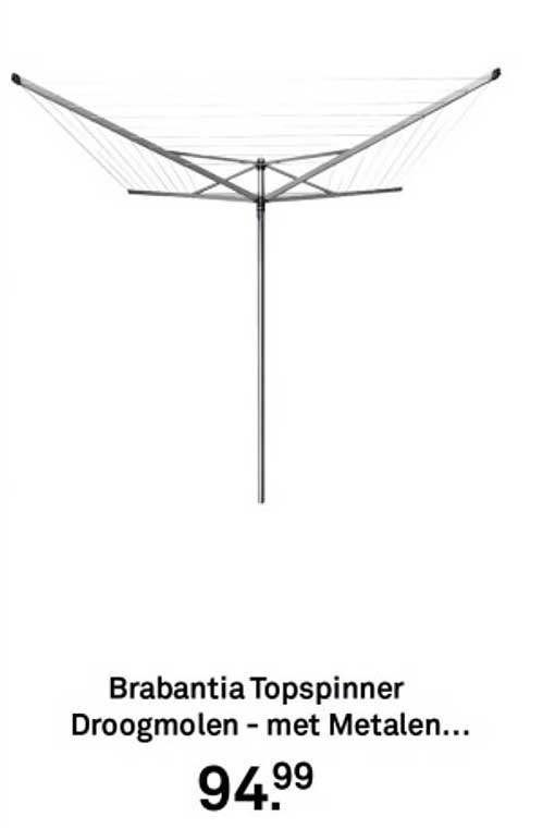 Brabantia Topspinner Droogmolen - met Metalen...