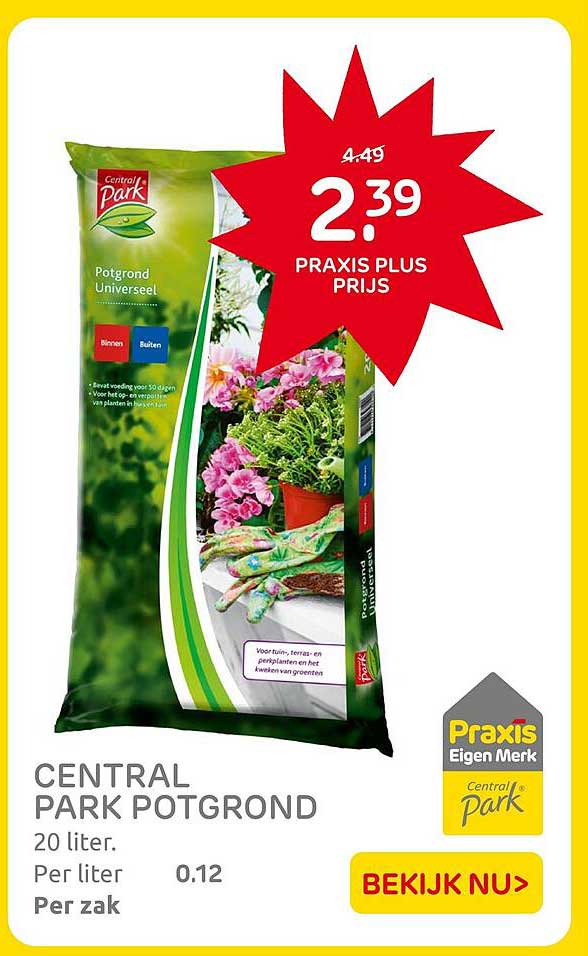 CENTRAL PARK POTGROND