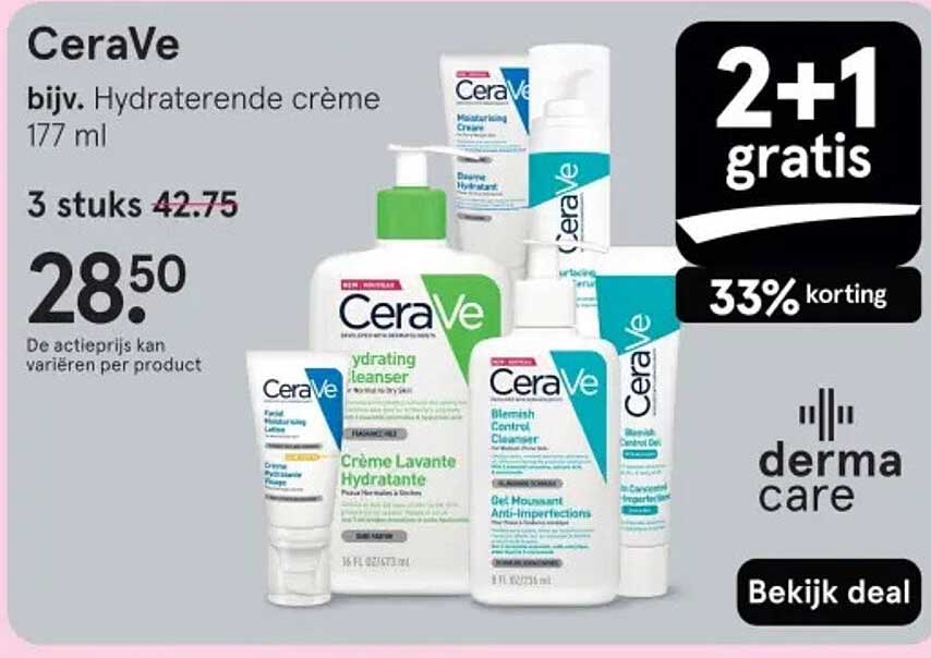 CeraVe bijv. Hydraterende crème 177 ml
