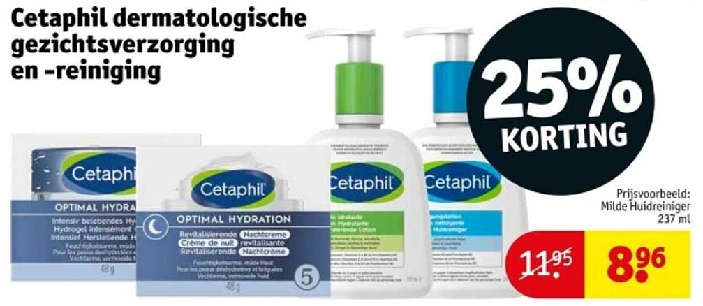 Cetaphil dermatologische gezichtsverzorging en -reiniging