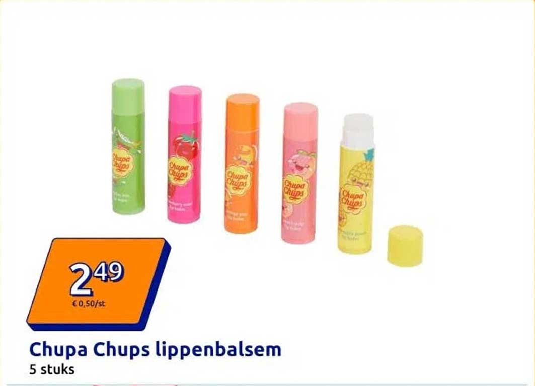 Chupa Chups lippenbalsem 5 stuks