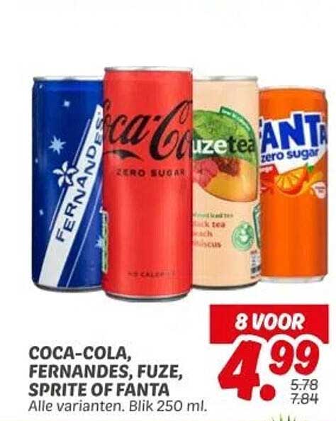 Coca-Cola, Fernandes, Fuze, Sprite of Fanta