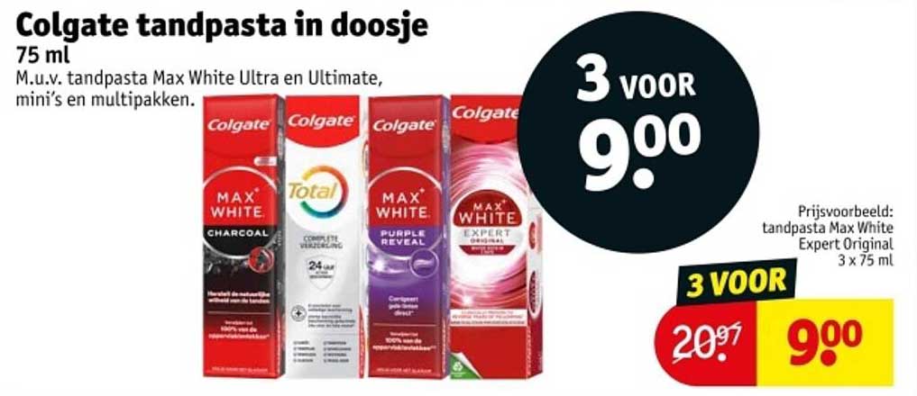 Colgate tandpasta in doosje