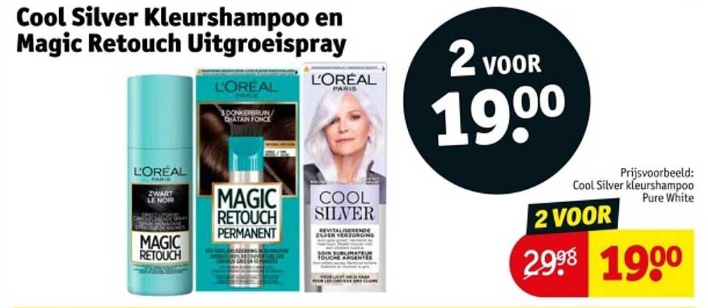Cool Silver Kleurshampoo en Magic Retouch Uitgroeispray